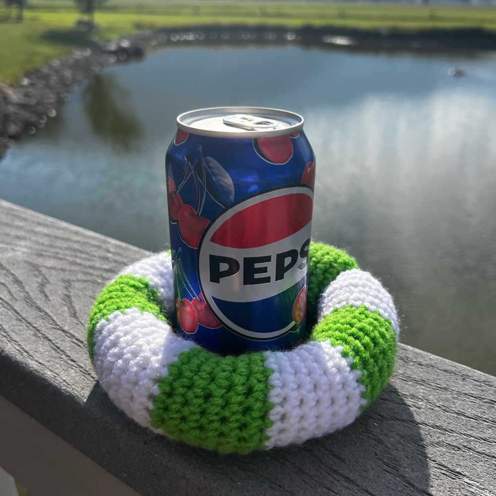 Hand Crocheted Summer Pool Floaty Coaster! - Picture 11 of 17